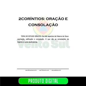 2 CORÍNTIOS - ORAÇÃO E CONSOLAÇÃO