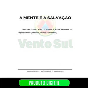 A MENTE E A SALVAÇÃO
