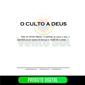 O CULTO A DEUS