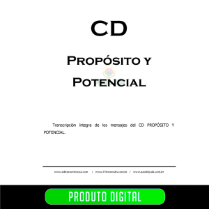 PROPÓSITO Y POTENCIAL